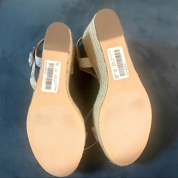 NEW: Chelsea & Violet Henna Tie Dye Espadrille Wicker Wedge - Picture 4 of 4